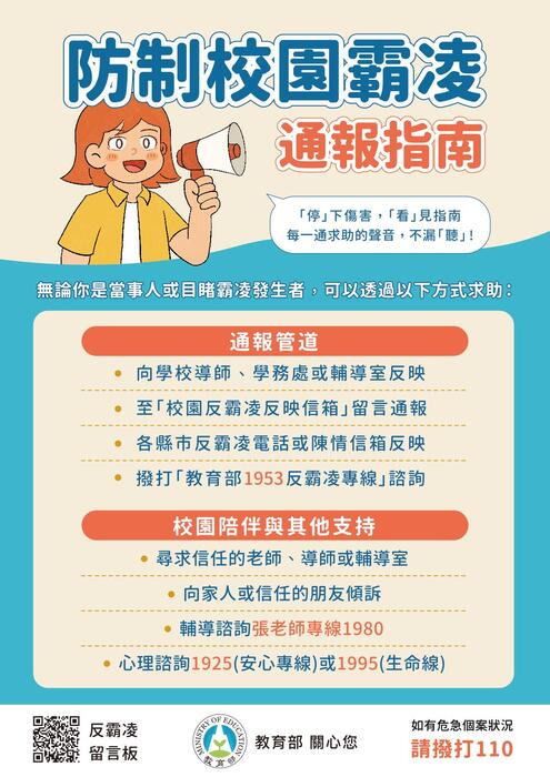 防治校園霸凌通報指南